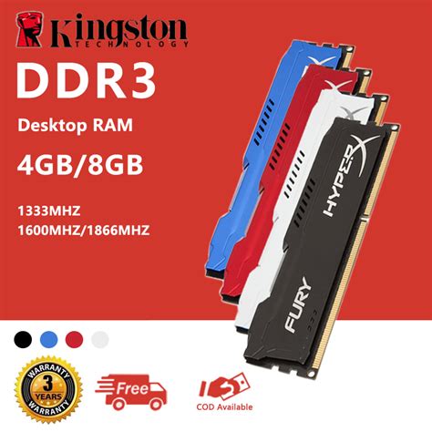 Kingston Hyperx 4GB/8GB Desktop RAM DDR3 .